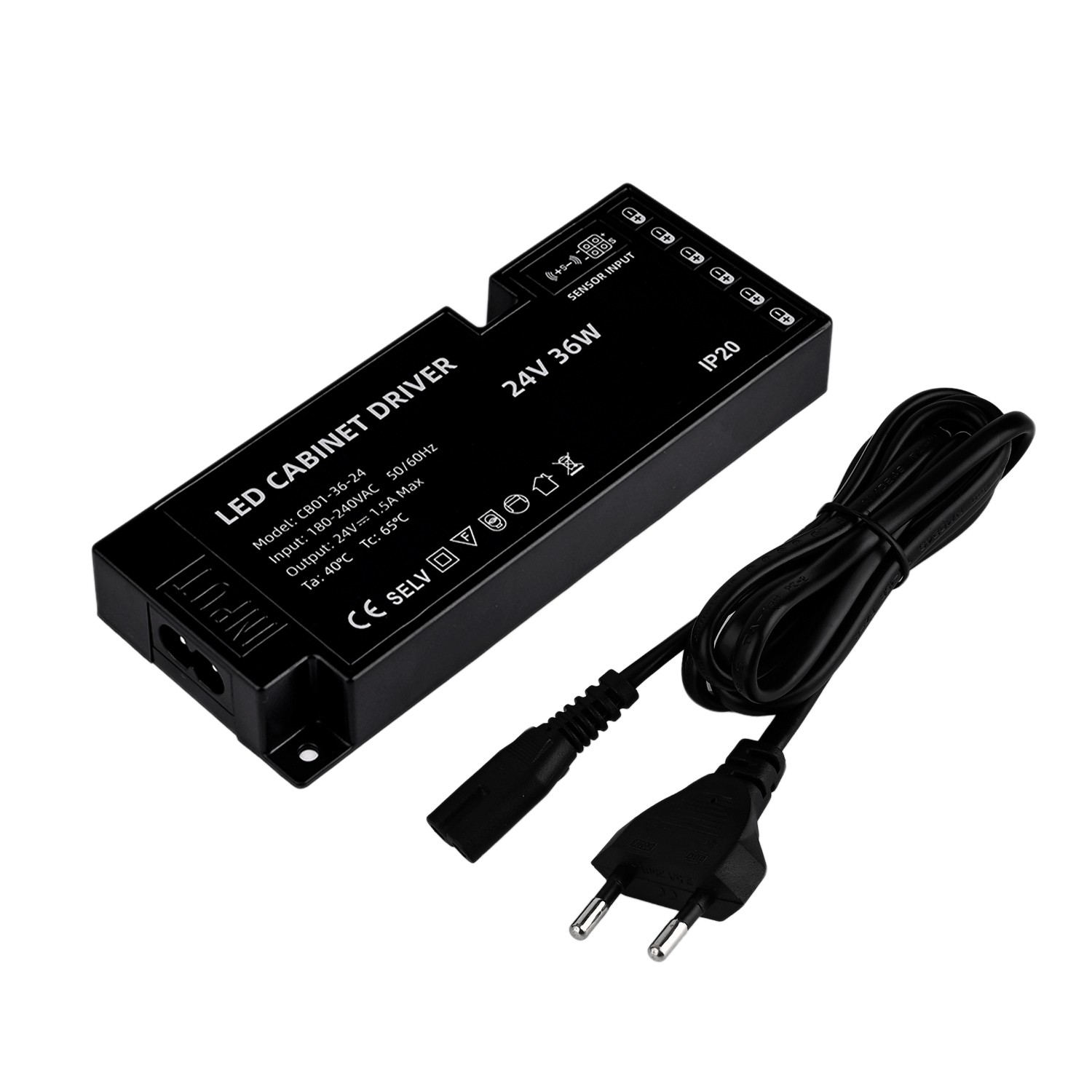 losse led trafo 24v 36w 6 weg verdeler losse led trafo 24v 36w 6 weg verdeler