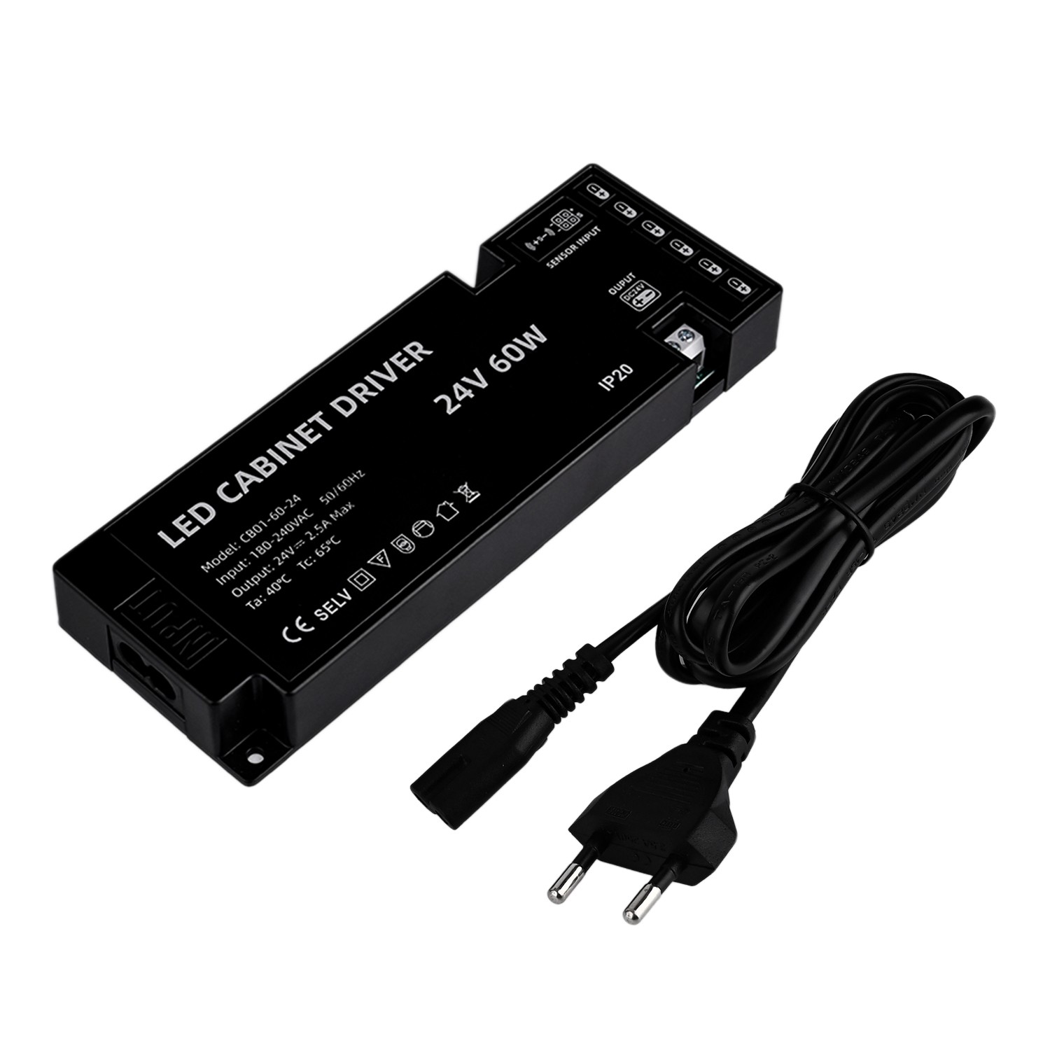 losse led trafo 24v 60w 6 weg verdeler losse led trafo 24v 60w 6 weg verdeler